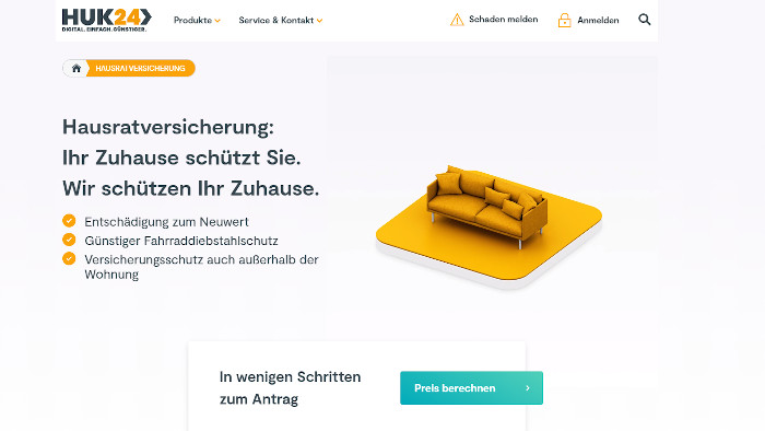 HUK24 Hausratversicherung im Check - Versicherungenportal.de